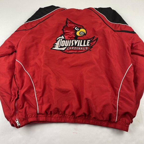 Louisville Cardinals Pullover Windbreaker Jacket Men’s XL Lined By 58 Sports - Picture 3 of 13